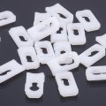 Rexka 50pcs Nylon Quarter Panel Reveal Landau Top Molding Clips For Gm Amc Cadillac White Exterior Trim Retainers Vinyl And 