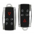 Ocpty 2 Pcs Flip Key Entry Remote Control Uncut Fob Shell Case Replacement For 07-15 Jaguar Xf Xk8 Xkr Xkless Smart Key W