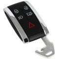Ocpty 2 Pcs Flip Key Entry Remote Control Uncut Fob Shell Case Replacement For 07-15 Jaguar Xf Xk8 Xkr Xkless Smart Key W