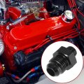 X Autohaux 2pcs An6 Male To 1 8 Npt Union Car Flare Reducer Hose Fitting Adapter Universal Aluminum Alloy Fuel Oil Line Pipe
