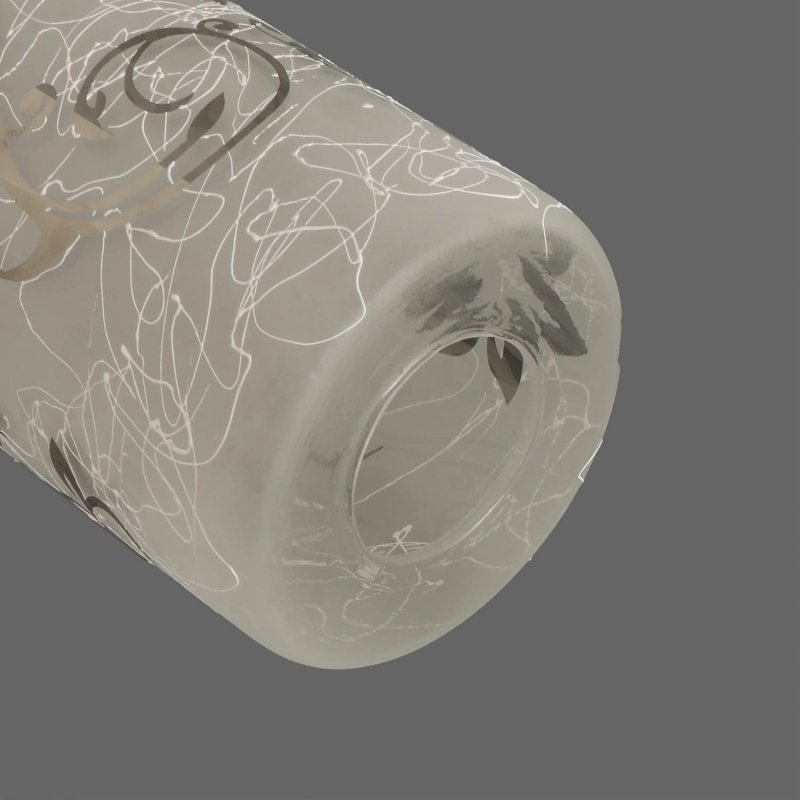 Voguad Electroplated Floral Pattern Replacement Glass Lamp Shade 2 Pack