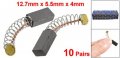 Uxcell 10 Pairs 12 7 X 5 4mm Motor Carbon Brushes For Electric Drill