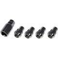Wheel Lock For Ford Mustang 2015 To 20 Steel M14 1 50 Fine Thread Pitch 36mm Tube Length 4 Locks And 1 Key Chrome Finish Spline 