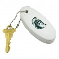 Graphics More Michigan State Sparty Head Floating Keychain Oval Foam Fishing Boat Buoy Key Float