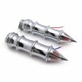 Smt-handlebar Grips 7 8 Turn Signals Compatible With Suzuki Kawasaki Yamaha Chromed Motorcycle B00xirv3vw