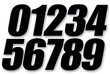 Dcor Individual Numbers 6in No 3 Black 45-26-3