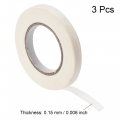 Uxcell 3pcs 10mm 0 4 Inch Wide 20m 21 Yards Masking Tape Painters Rolls White