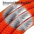 Httmt Climbing Rope1 2 X 8 Steel Core Lanyard Kit Flipline Swivel Snap Hook Fixed Pin Rope Grab