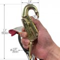 Httmt Climbing Rope1 2 X 8 Steel Core Lanyard Kit Flipline Swivel Snap Hook Fixed Pin Rope Grab