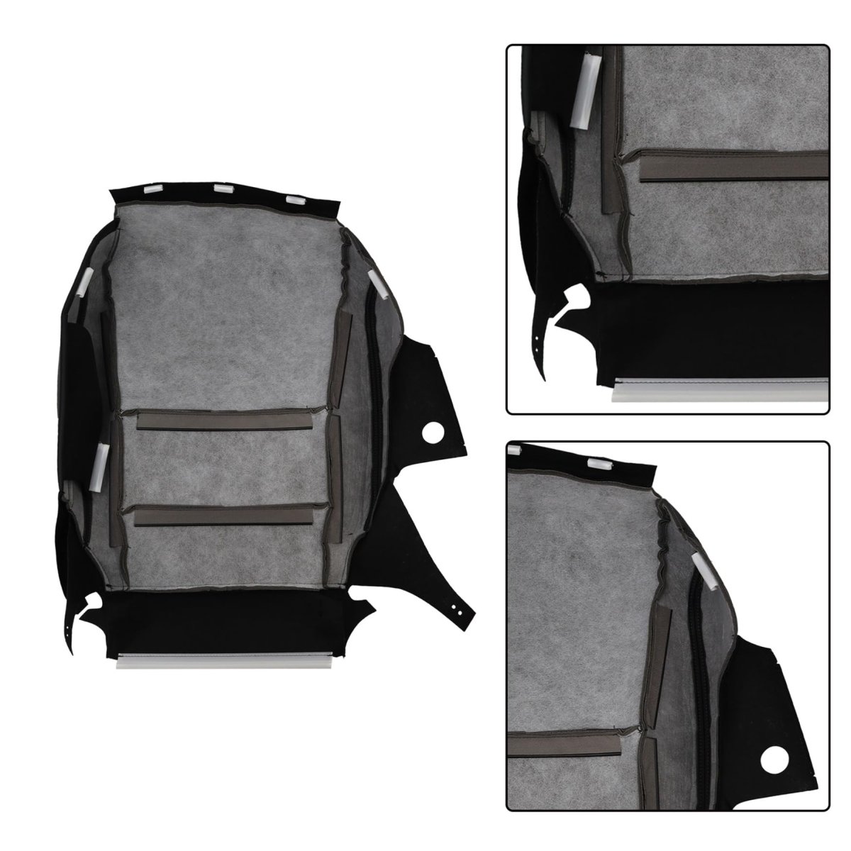 Perforated Front Driver Side Bottom Seat Cover Replacement For Acura Rdx 2007 2012 Black Artificial Leather Direct