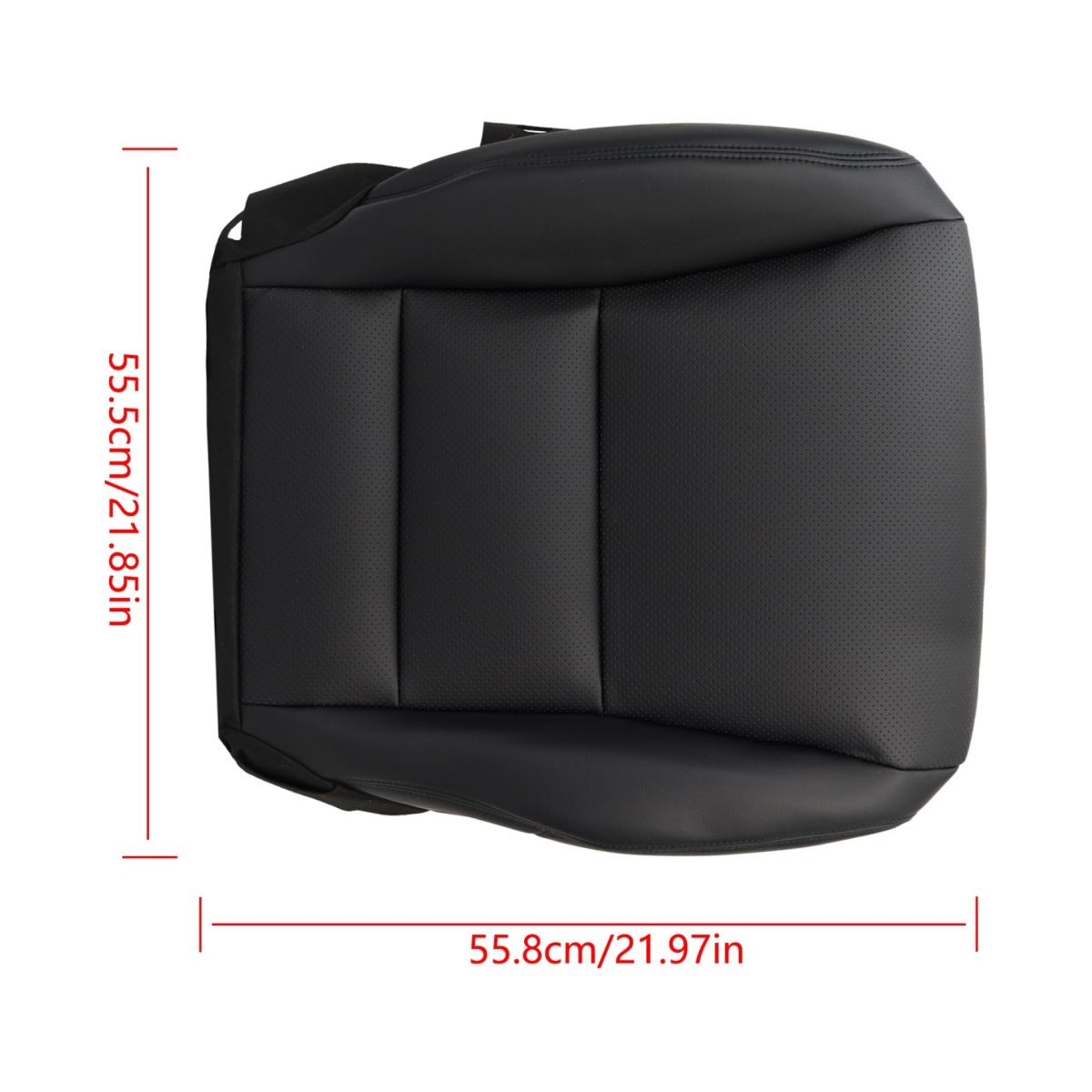 Perforated Front Driver Side Bottom Seat Cover Replacement For Acura Rdx 2007 2012 Black Artificial Leather Direct