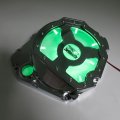 Httmt- Green Led Chrome Engine Cluctch Cover Compatible With 2001-2005 Suzuki Gsxr 600 750 1000 Gsx-r P N Mt313-010a-cd Green