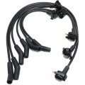 Ford E-150 E-250 Econoline Spark Plug Wire 1997 98 99 2000 Black Finish 6 Leads 8mm Long Set Of 