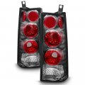 Black Housing Euro Style Tail Light Lamp Assembly For 2003-2022 Chevy Express Gmc Savana 1500 2500 3500 Cargo Van Driver 