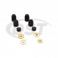 Pro-thane Body Mount Bushings For Dodge D100 Pickup 1972 1973 1974 Black Polyurethane To Frame Kit Part Number 4-102-bl 