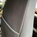 Ecotric Black Cloth Seat Covers Sets Compatible With 1991-1995 Jeep Wrangler Yj 4wd