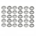 Uxcell 35mm Bottom Dia Stainless Steel Round Mesh Hole Air Vents Louver 30pcs
