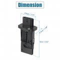 X Autohaux Mass Airflow Sensor For Nissan Sentra Altima 2013-2016 Cars 22680-1mg0a Plastic Black 5 Pins