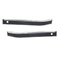 Front Bumper Trim For Gmc C3500hd 1991 To 2000 Driver And Passenger Side Pair Black Plastic Impact Strip With Chrome Replaces 