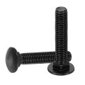 30 Pieces Carriage Bolts M5 X 25mm Stainless Steel 304 Round Head Square Neck Screws Black Oxide Finish For Fastening 