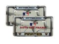 Pittsburgh Pirates Chrome License Plate Frame Set Of 2 