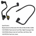 Labwork Fuel Filter Hose Line Kit 1634702864 Replacement For Mercedes-benz W163 Ml320 Ml430 Ml55 Amg