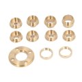 Versatile Brass Router Template Bushing Guides Set With More Size 11pcs Machined Accessories For Professional Woodworkers