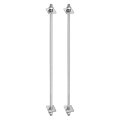 2pcs M8x300mm 304 Stainless Steel Double End Threaded Stud Screw Bolt With Nuts Square Flat Washers Spring For House 