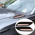 Yiwang Abs Chrome Dummy Hood Vent Slat Air Wing Trim Cover 2pcs For Land Rover Range Velar 2017 2018 2019 2020 Car Accessories
