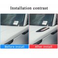 Yiwang Abs Chrome Dummy Hood Vent Slat Air Wing Trim Cover 2pcs For Land Rover Range Velar 2017 2018 2019 2020 Car Accessories