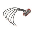 Electrical Connector For Ford Cougar 1990 Plastic With Metal Blade Terminal Push On Attachment Male Black 