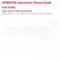 Vipmotoz Full Led License Plate Light Tag Lamp Housing Assembly Replacement For 2005-2009 Ford Mustang 6000k Diamond White