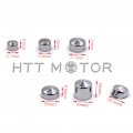 Httmt Mt247-002-cd Chrome Bolts Toppers Caps Compatible With 1996-2006 H-d Road King Twin Cam Flh Model