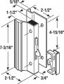 Prime-line Products C 1000 Sliding Glass Door Handle Lock Hook Style Surface Mount Aluminum
