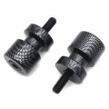 Xkh Replacement Of Carbon Flat Swingarm Spools No Logo 8mm Thread For Suzuki Gsxr 1000 2001-2012 Sv650 1999-2009 Tr 1998-2003