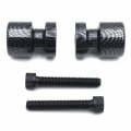 Xkh Replacement Of Carbon Flat Swingarm Spools No Logo 8mm Thread For Suzuki Gsxr 1000 2001-2012 Sv650 1999-2009 Tr 1998-2003