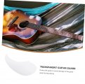 Wakauto 2 Pieces Guitar Pickguard Pick Protectors Shield Modern Ukulele Anti-scratch Pet Material Dress White