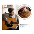 Wakauto 2 Pieces Guitar Pickguard Pick Protectors Shield Modern Ukulele Anti-scratch Pet Material Dress White