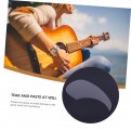 Wakauto 2 Pieces Guitar Pickguard Pick Protectors Shield Modern Ukulele Anti-scratch Pet Material Dress White