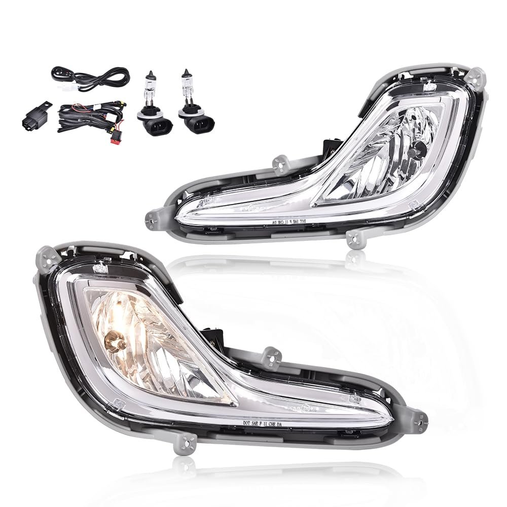 Bumper Fog Light For Hyundai Accent 2012 2013 2014 2015 2016 2017 922011r010 922021r000 Hy2592139 Hy2593139