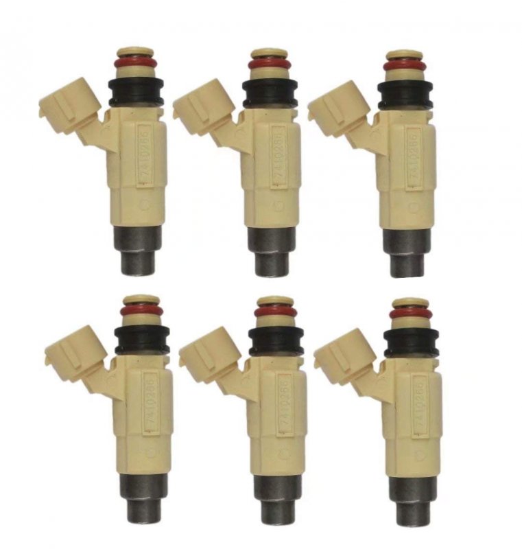 Set Of 6 Flow Matched Fuel Injectors Cdh240 For Yamaha F200 F225 69j-13761-00-00 High Performance