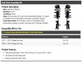 Front Strut And Coil Spring Assembly Set Of 2 Compatible With 2009-2019 Dodge Journey 3 6l V6