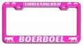 Boerboel Dogs Pets Metal License Plate Frame Heavy Duty Steel Tag Holder For Us And Canada Vehicles 12 5 X 6 In Weatherproof Uv 