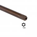 Uxcell T25 Anti Tamper Proof Torx Star Key Bit Wrench L-shape 5 12-inch Long Arm S2 Steel 2 Pcs