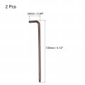 Uxcell T25 Anti Tamper Proof Torx Star Key Bit Wrench L-shape 5 12-inch Long Arm S2 Steel 2 Pcs