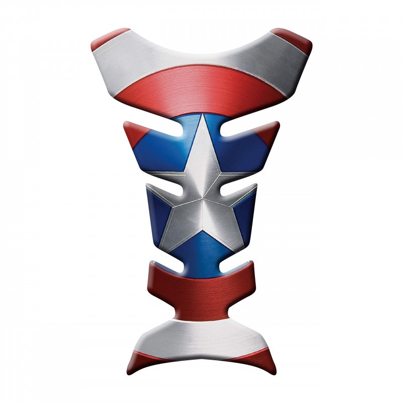 Motorcycle Tank Protector Pad Captain America Universal