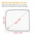 Uxcell Right Passenger Side Towing Mirror Glass W Backing Plate For Ram 1500 2500 3500 2011-2018 Dodge 2010 No 68067726aa