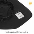 X Autohaux Car Rearview Right Side Heated Mirror Glass With Backing Plate 7632b610 For Mitsubishi Outlander 2014-2020