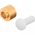 Prime-line G 3116 11 32 In Flat Brass Sliding Window Roller 2 Pack 