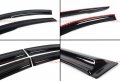 Jdm 3d Wavy Style Smoked Window Visor Vent Shade Rain Guard Deflector Compatible For 2015-2020 Mazda 6 Sedan
